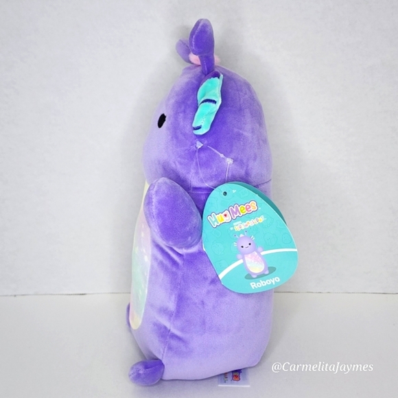 ROBOYO 👽 Purple Water Alien w Rainbow Belly HugMee Original Squishmallow ☆ NWT - Picture 2 of 8